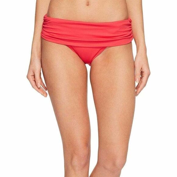 LAUREN RALPH LAUREN Beach‎ Club Ruched Hipster Bikini Bottoms 16 Raspberry NEW - Picture 3 of 5